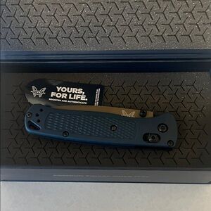 Benchmade S30V Blue Folding Knife